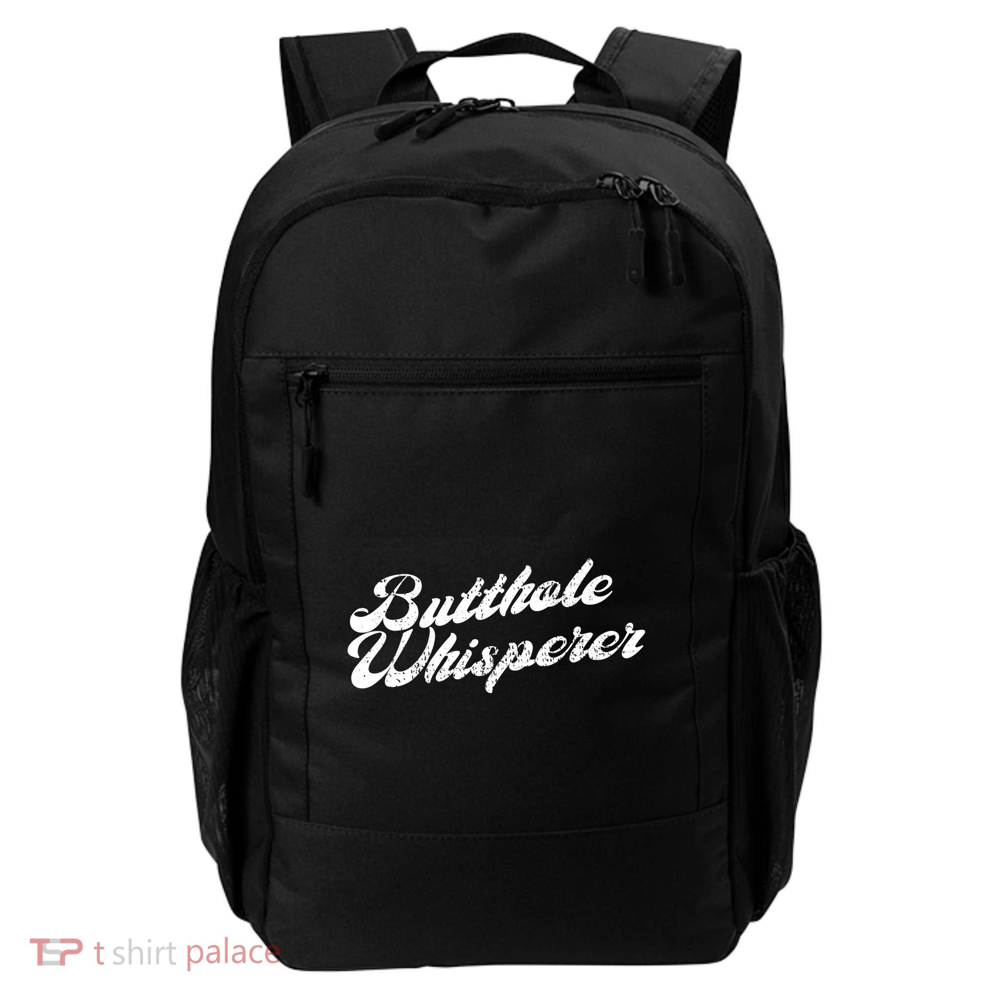 Butthole Whisperer Sarcastic Jokes Retro Funny Backpack