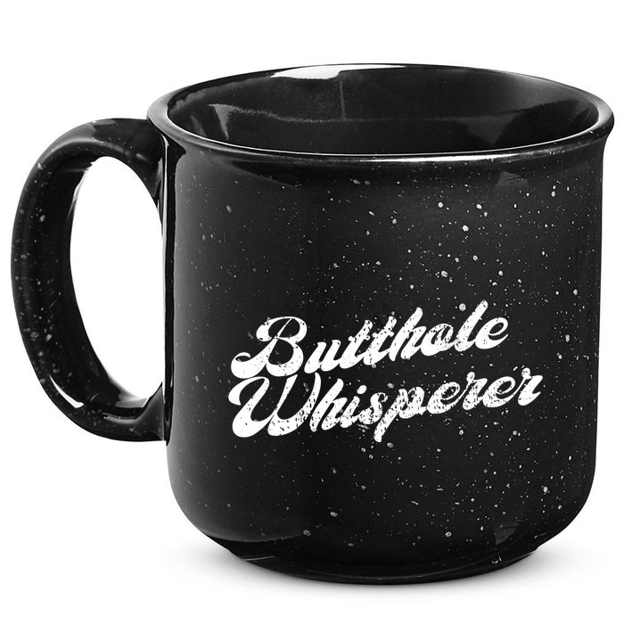 Butthole Whisperer Sarcastic Jokes Retro Funny 15oz Campfire Ceramic Mug