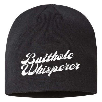 Butthole Whisperer Sarcastic Jokes Retro Funny Sustainable Beanie