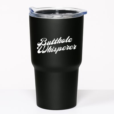 Butthole Whisperer Sarcastic Jokes Retro Funny Tumbler