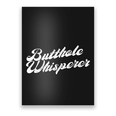 Butthole Whisperer Sarcastic Jokes Retro Funny Poster
