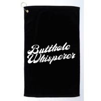 Butthole Whisperer Sarcastic Jokes Retro Funny Golf Towel