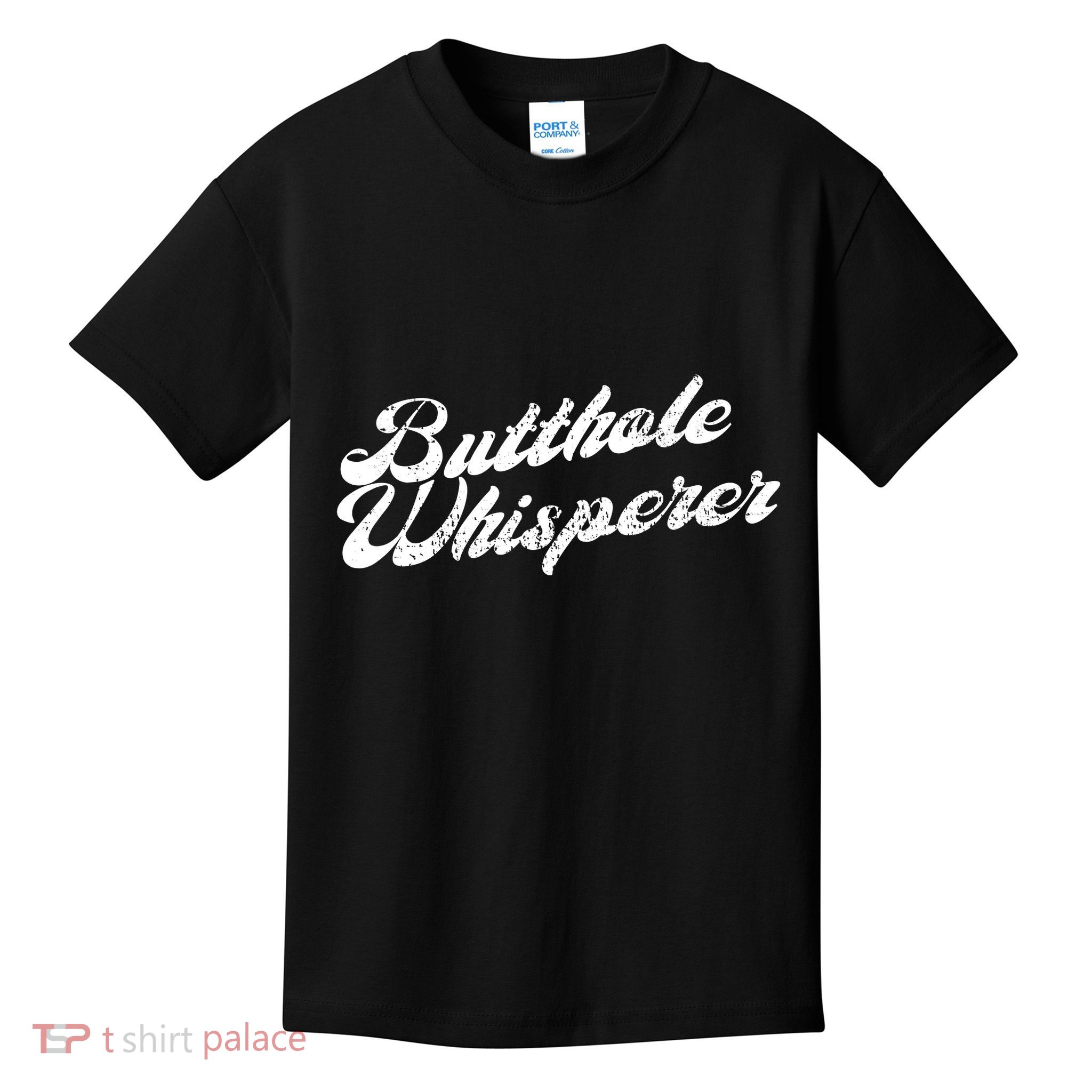 Butthole Whisperer Sarcastic Jokes Retro Funny Kids T-Shirt