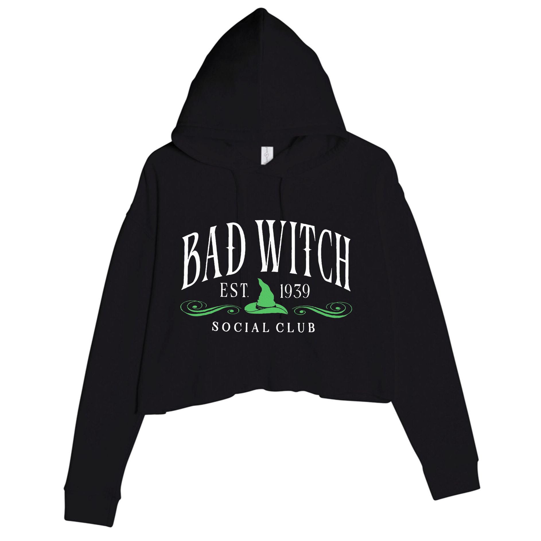 Bad Witch Social Club Crop Fleece Hoodie