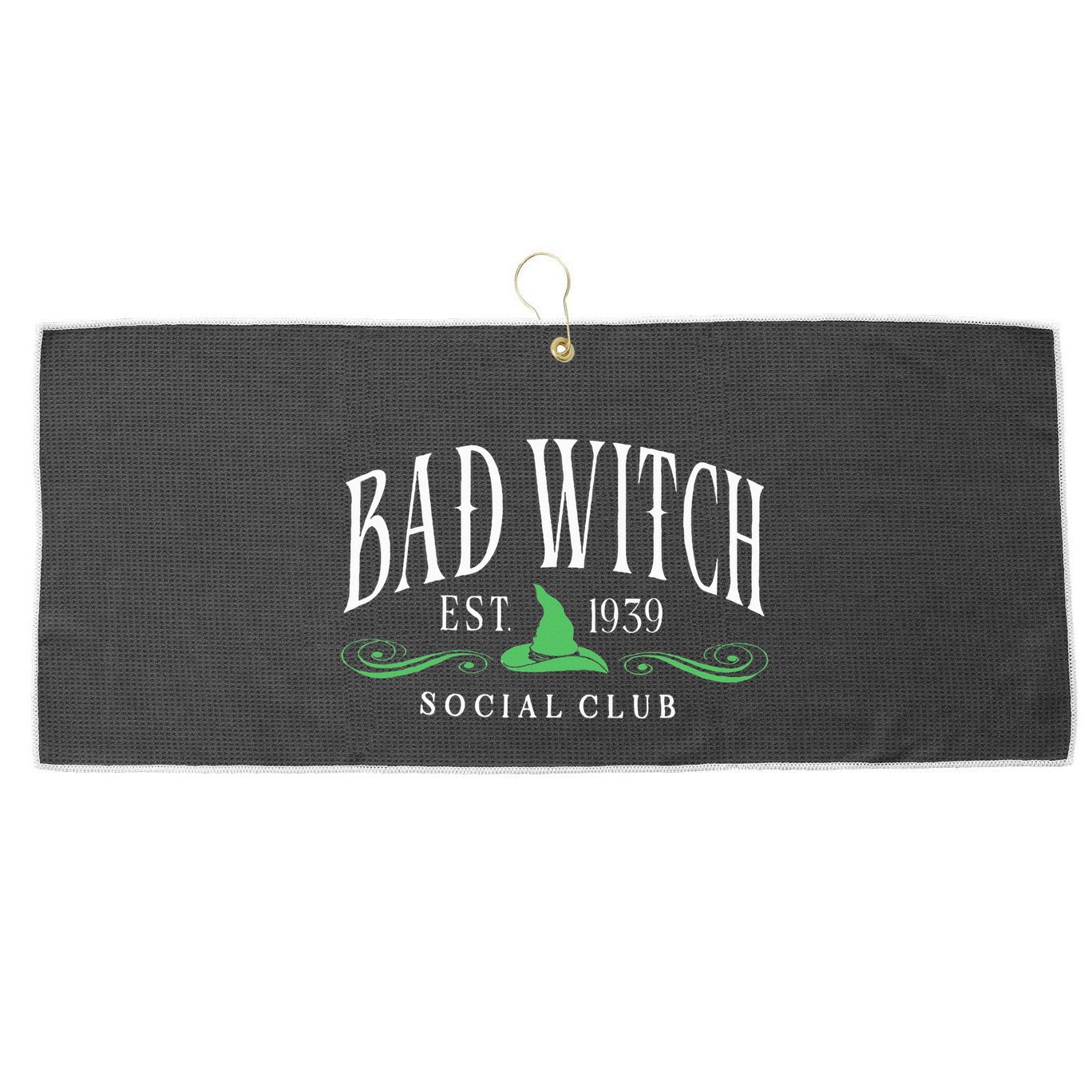Bad Witch Social Club Large Microfiber Waffle Golf Towel