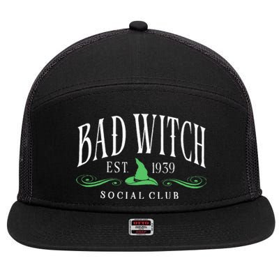 Bad Witch Social Club 7 Panel Mesh Trucker Snapback Hat