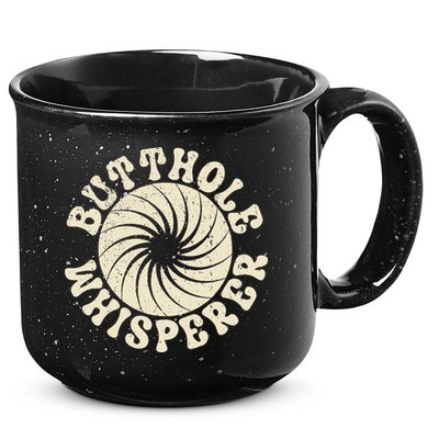 Butthole Whisperer Sarcastic Funny Retro Vintage 15oz Campfire Ceramic Mug