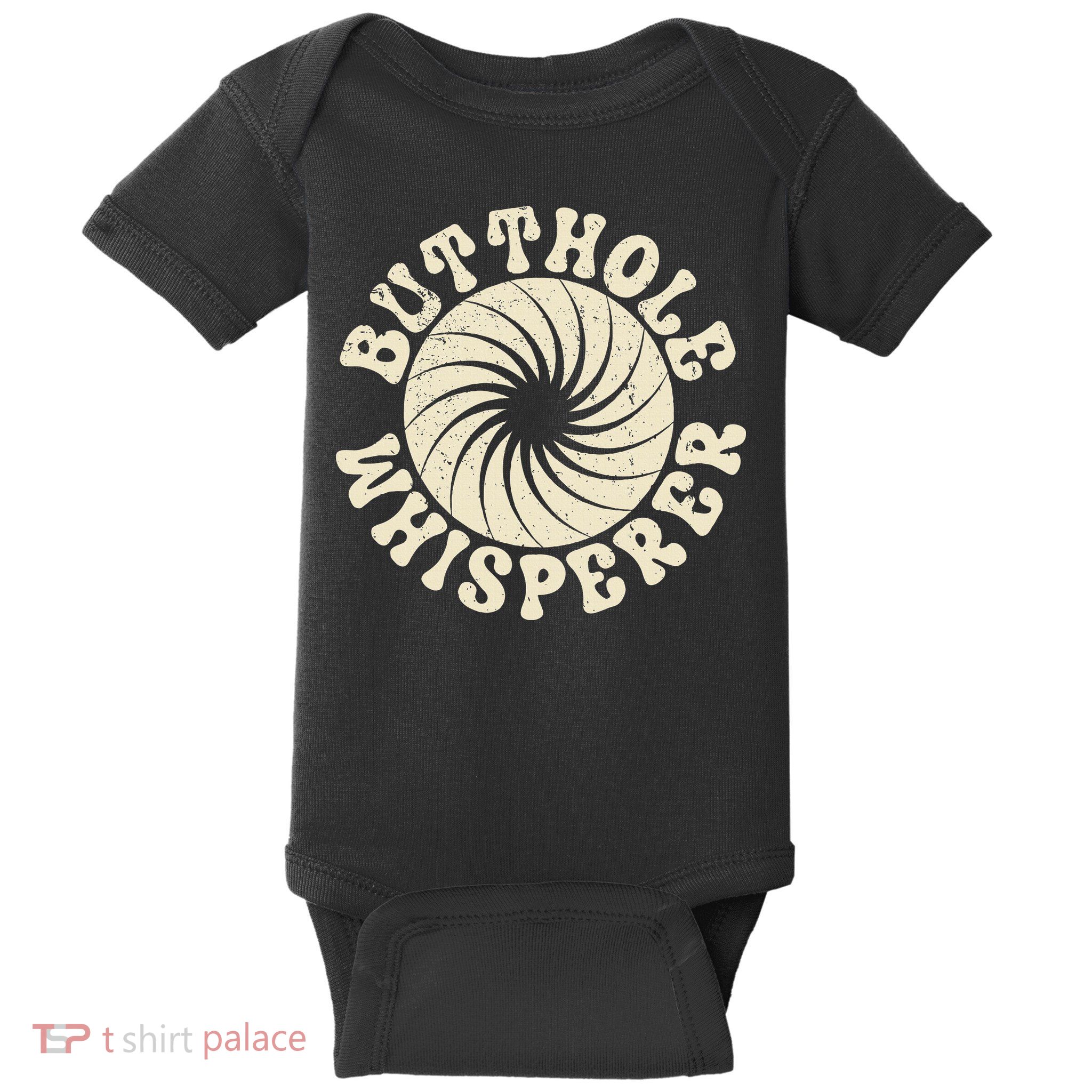 Butthole Whisperer Sarcastic Funny Retro Vintage Baby Bodysuit