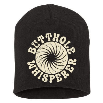 Butthole Whisperer Sarcastic Funny Retro Vintage Short Acrylic Beanie