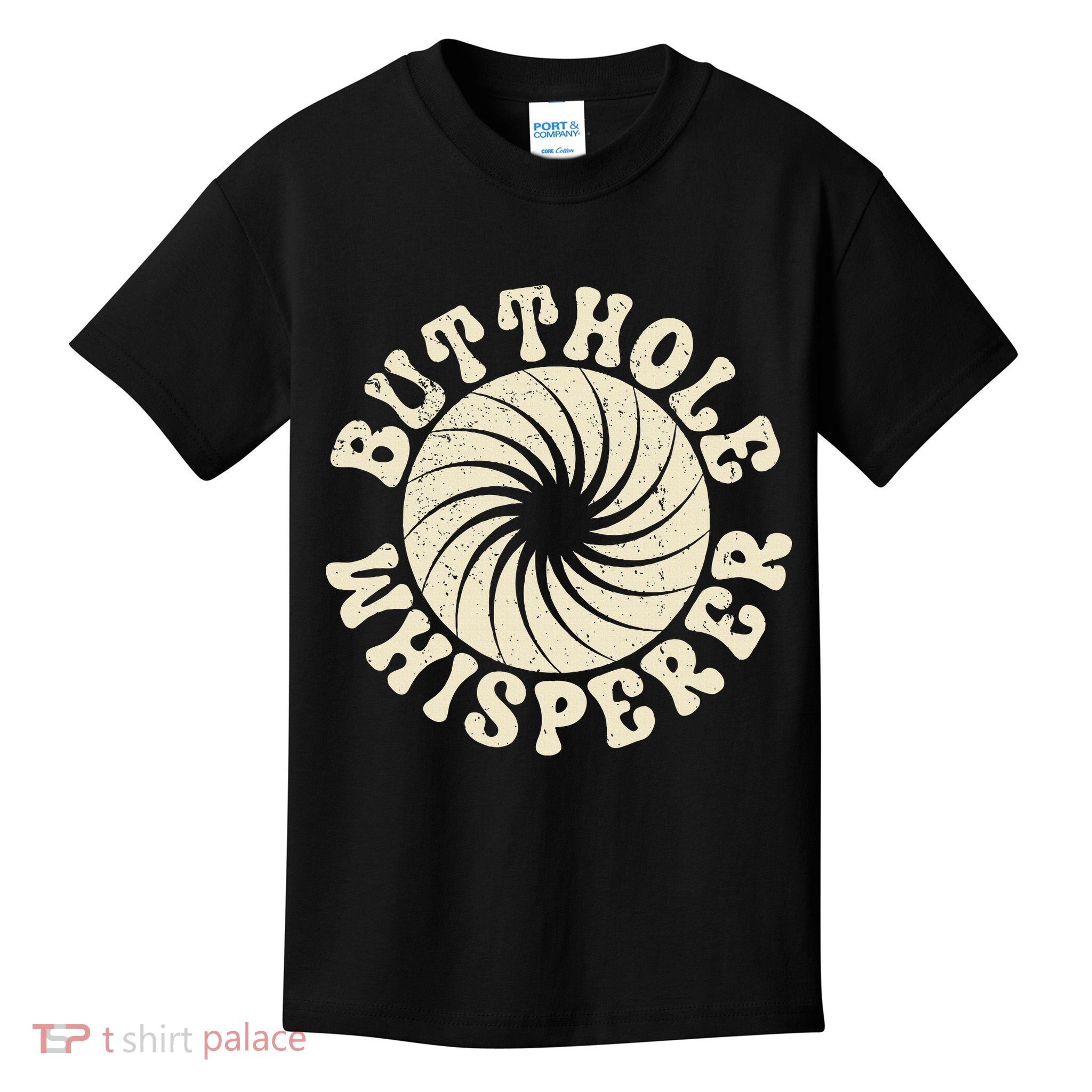Butthole Whisperer Sarcastic Funny Retro Vintage Kids T-Shirt