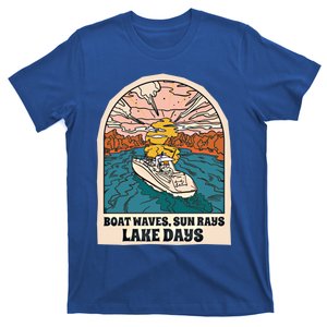 Boat Waves Sun Rays Lake Days Meaningful Gift T-Shirt