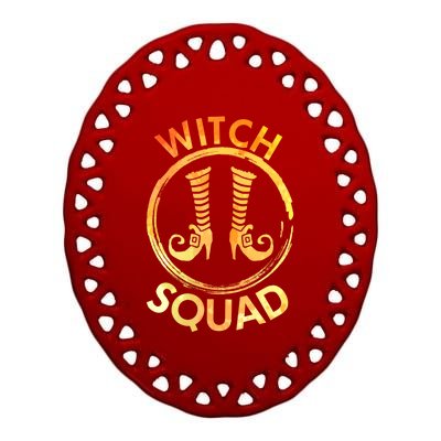 Basic Witch Squad Halloween Gift Ceramic Oval Ornament