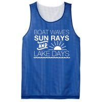 Boat Waves Sun Rays And Lake Days Gift Mesh Reversible Basketball Jersey Tank