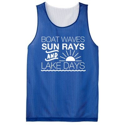 Boat Waves Sun Rays And Lake Days Gift Mesh Reversible Basketball Jersey Tank