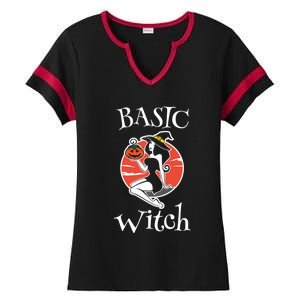 Basic Witch Sexy Halloween Gift Ladies Halftime Notch Neck Tee