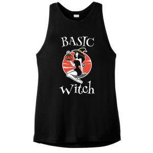 Basic Witch Sexy Halloween Gift Ladies PosiCharge Tri-Blend Wicking Tank