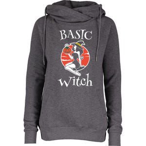 Basic Witch Sexy Halloween Gift Womens Funnel Neck Pullover Hood