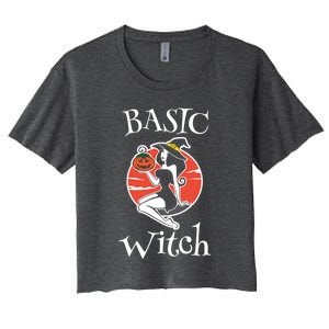 Basic Witch Sexy Halloween Gift Women's Crop Top Tee