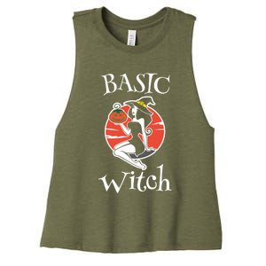 Basic Witch Sexy Halloween Gift Women's Racerback Cropped Tank