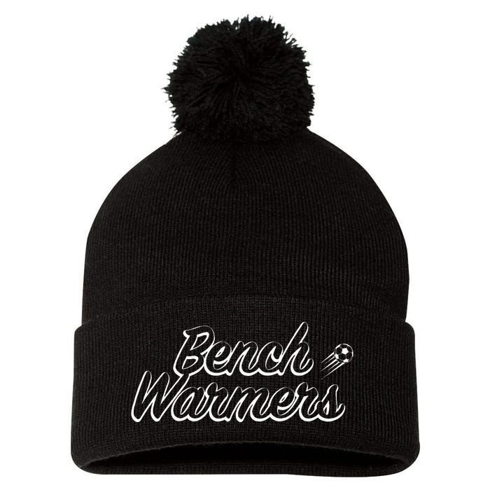 Bench Warmers Soccer Sports Pom Pom 12in Knit Beanie