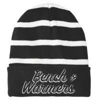 Bench Warmers Soccer Sports Striped Beanie with Solid Band