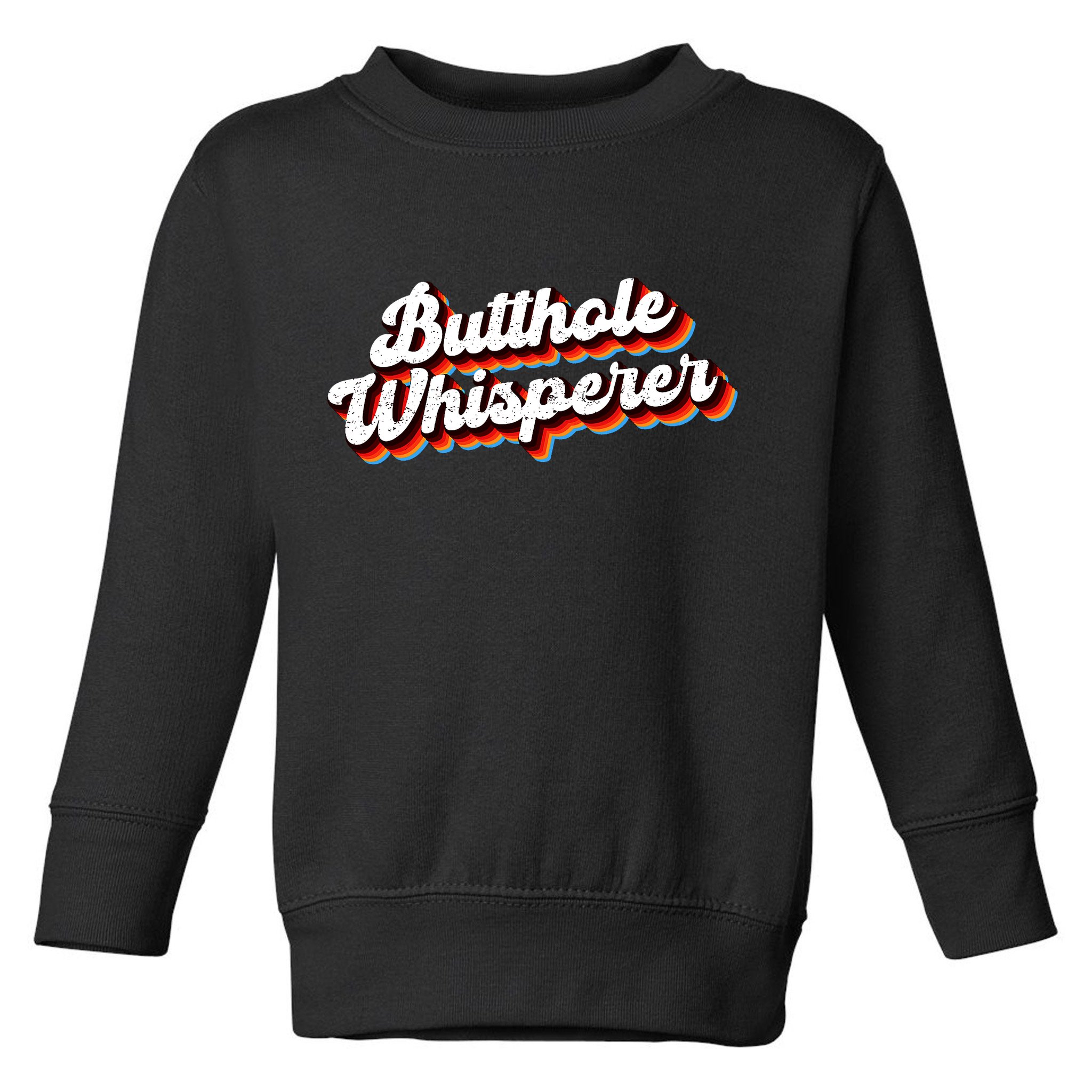 Butthole Whisperer Sarcastic Jokes Toddler Sweatshirt