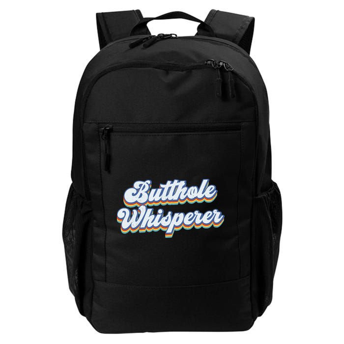 Butthole Whisperer Sarcastic Jokes Retro Funny Sarcastic Backpack