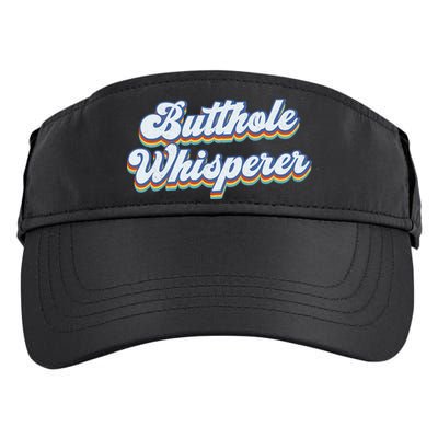 Butthole Whisperer Sarcastic Jokes Retro Funny Sarcastic Adult Drive Performance Visor