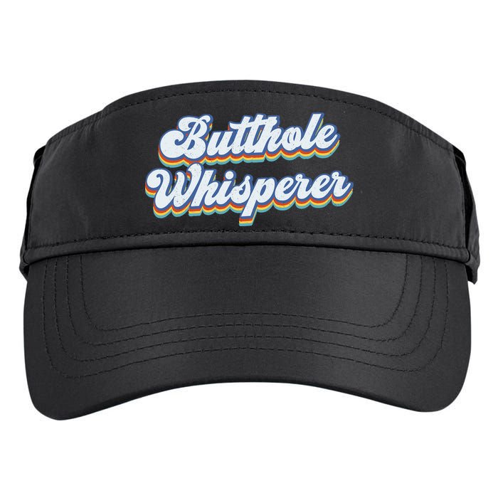 Butthole Whisperer Sarcastic Jokes Retro Funny Sarcastic Adult Drive Performance Visor