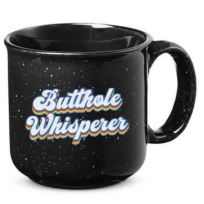 Butthole Whisperer Sarcastic Jokes Retro Funny Sarcastic 15oz Campfire Ceramic Mug