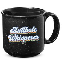 Butthole Whisperer Sarcastic Jokes Retro Funny Sarcastic 15oz Campfire Ceramic Mug