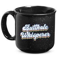 Butthole Whisperer Sarcastic Jokes Retro Funny Sarcastic 15oz Campfire Ceramic Mug