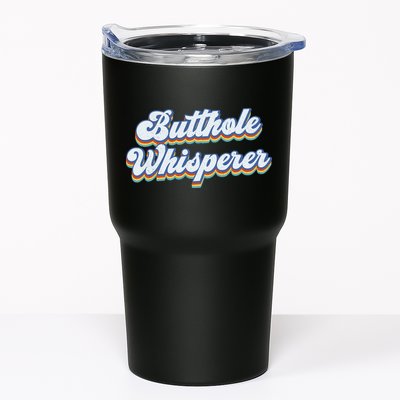 Butthole Whisperer Sarcastic Jokes Retro Funny Sarcastic Tumbler