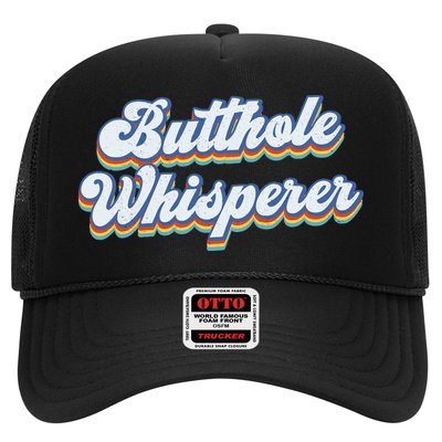 Butthole Whisperer Sarcastic Jokes Retro Funny Sarcastic Trucker Hat