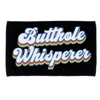 Butthole Whisperer Sarcastic Jokes Retro Funny Sarcastic Microfiber Hand Towel