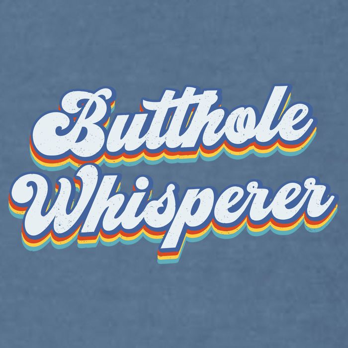 Butthole Whisperer Sarcastic Jokes Retro Funny Sarcastic Garment-Dyed Sweatshirt