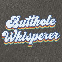 Butthole Whisperer Sarcastic Jokes Retro Funny Sarcastic Cotton Canvas Backpack