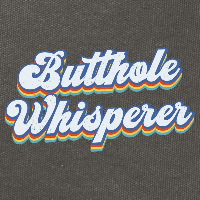 Butthole Whisperer Sarcastic Jokes Retro Funny Sarcastic Cotton Canvas Backpack