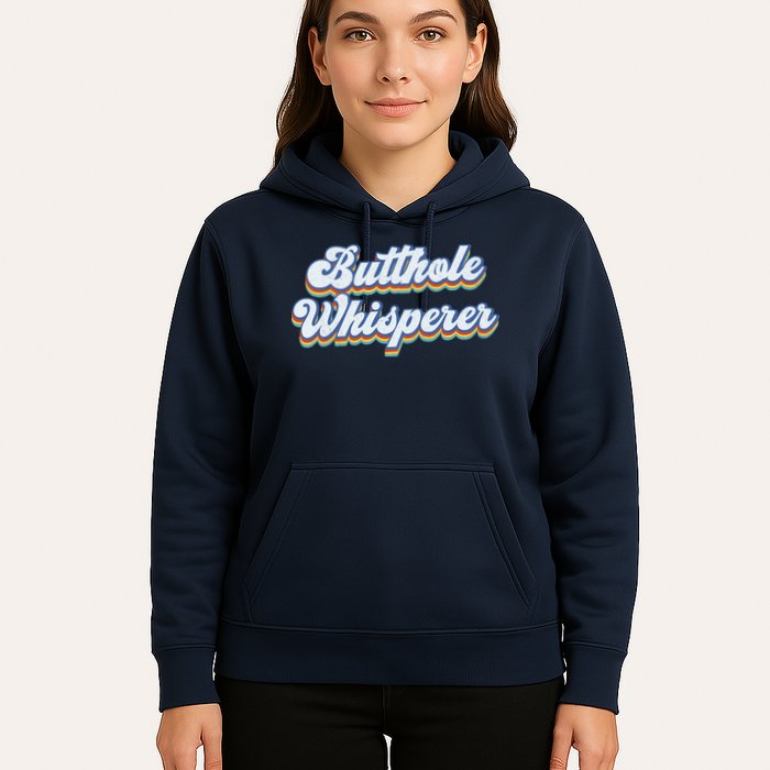 Butthole Whisperer Sarcastic Jokes Retro Funny Sarcastic Hoodie
