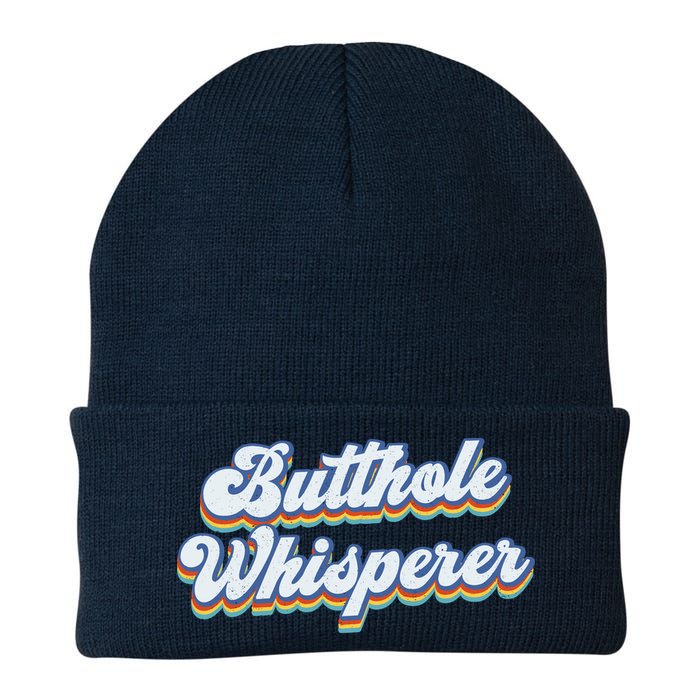 Butthole Whisperer Sarcastic Jokes Retro Funny Sarcastic Beanie