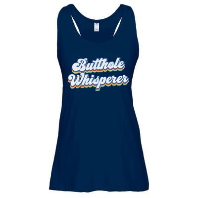 Butthole Whisperer Sarcastic Jokes Retro Funny Sarcastic Ladies Essential Flowy Tank