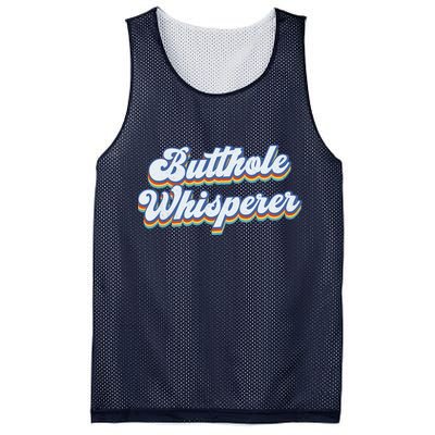 Butthole Whisperer Sarcastic Jokes Retro Funny Sarcastic Mesh Reversible Basketball Jersey Tank