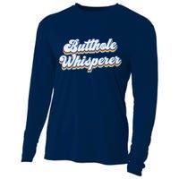 Butthole Whisperer Sarcastic Jokes Retro Funny Sarcastic Cooling Performance Long Sleeve Crew