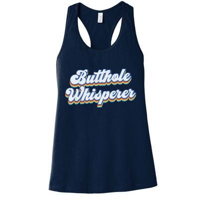 Butthole Whisperer Sarcastic Jokes Retro Funny Sarcastic Womens Tank Top