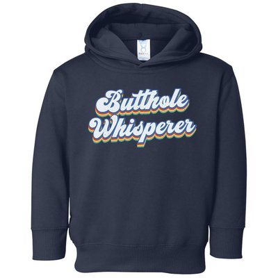Butthole Whisperer Sarcastic Jokes Retro Funny Sarcastic Toddler Hoodie