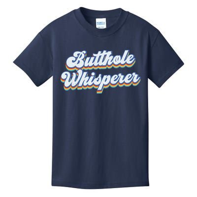Butthole Whisperer Sarcastic Jokes Retro Funny Sarcastic Kids T-Shirt