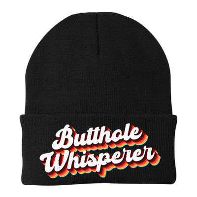 Butthole Whisperer Sarcastic Jokes Retro Funny Gift Beanie
