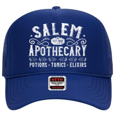 Basic Witch Salem Apothecary Herbalist Elixir Tonic Potion Gift High Crown Mesh Back Trucker Hat