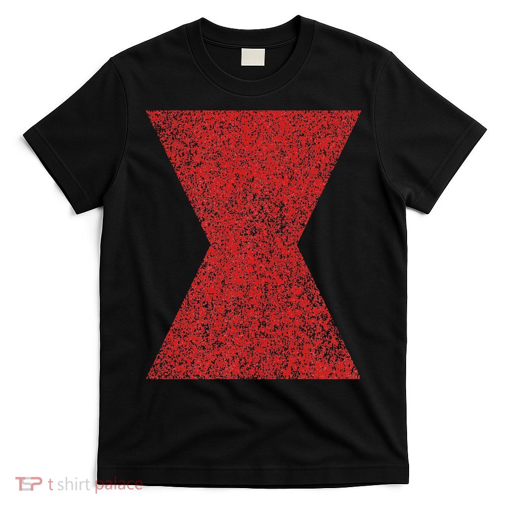 Black Widow Spider Hourglass Costume Halloween Red T-Shirt