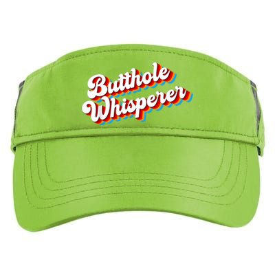 Butthole Whisperer Sarcastic Jokes Retro Funny Adult Drive Performance Visor